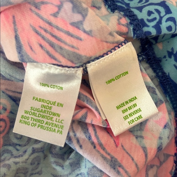 Lilly Pulitzer Marlie Dress Borealis Blue Tropical Down Low Pineapple Print XL - Picture 15 of 16